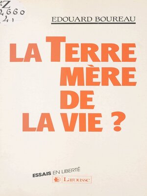 cover image of La Terre, mère de la vie ?